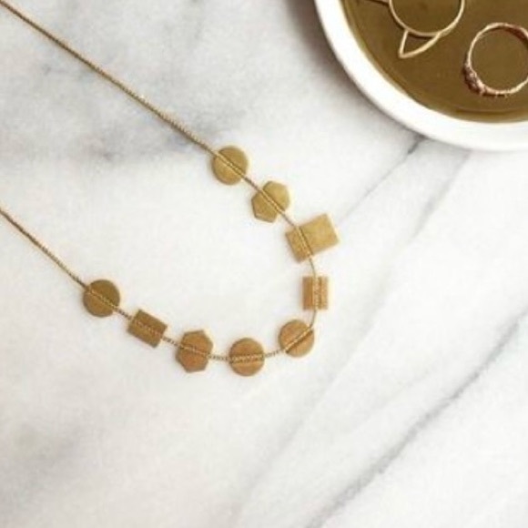 MADEWELL Gold Holding Pattern Necklace - Picture 1 of 7